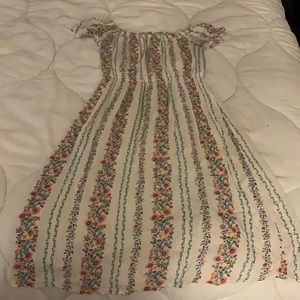 Off the shoulder floral dress